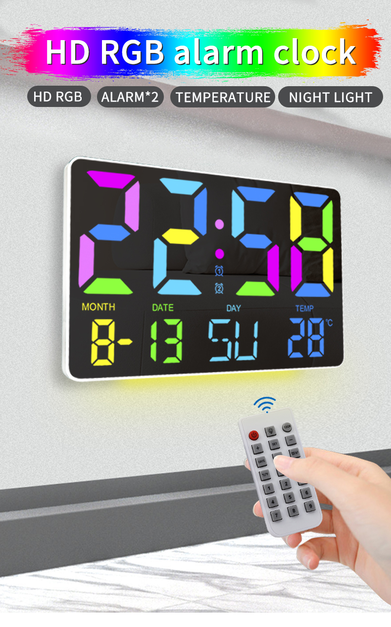 Colorful Wall Hanging Clock