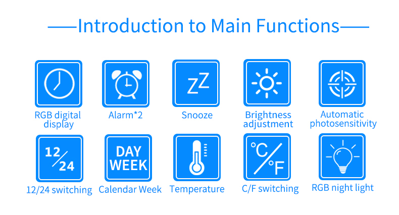 Colorful Wall Hanging Clock