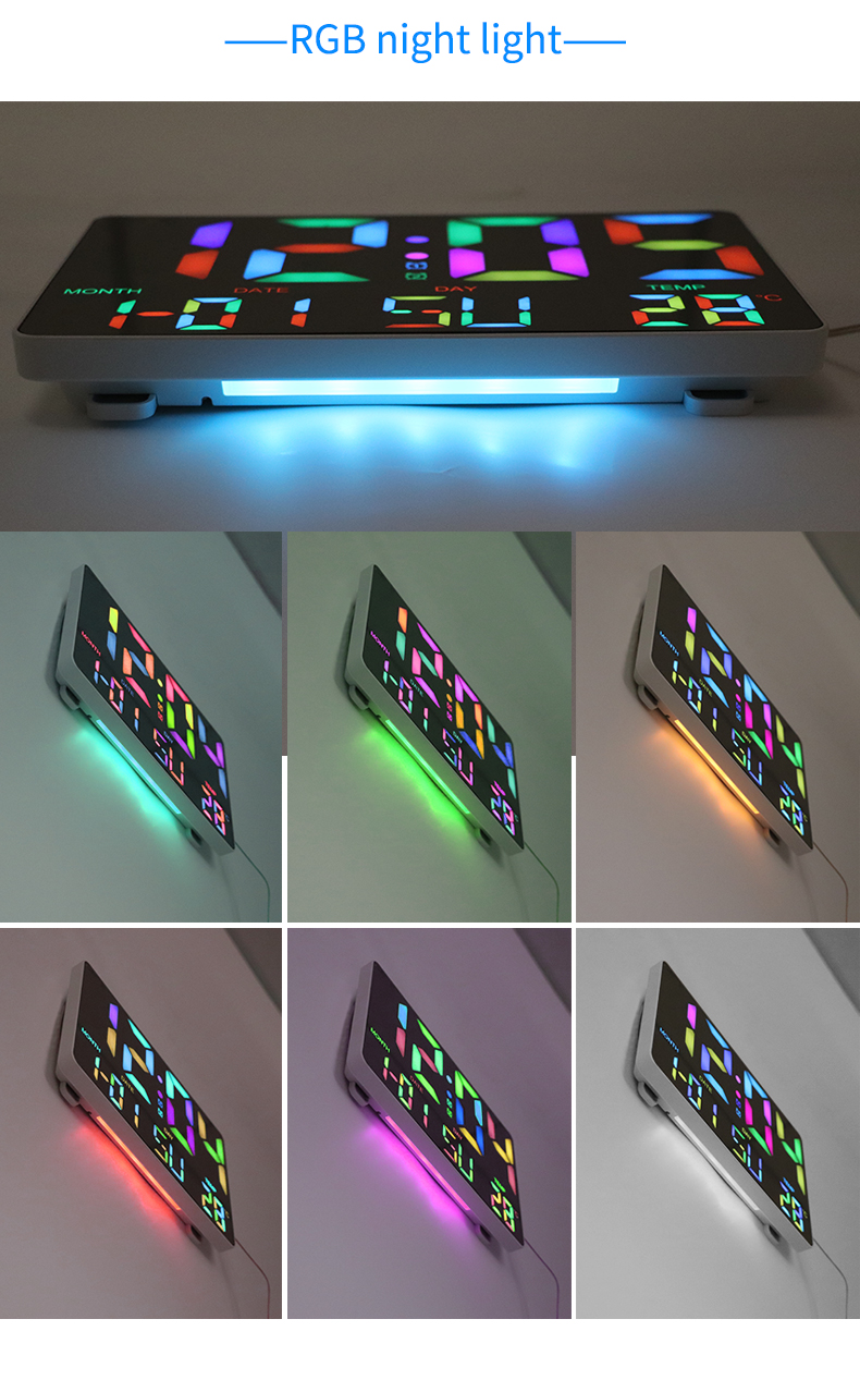 Colorful Wall Hanging Clock