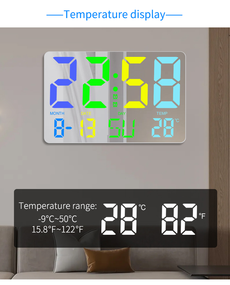 Colorful Wall Hanging Clock