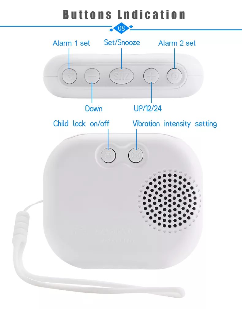 Wireless Extra Loud Vibration Clock