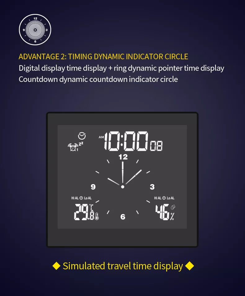 Silicone Bathroom Clock