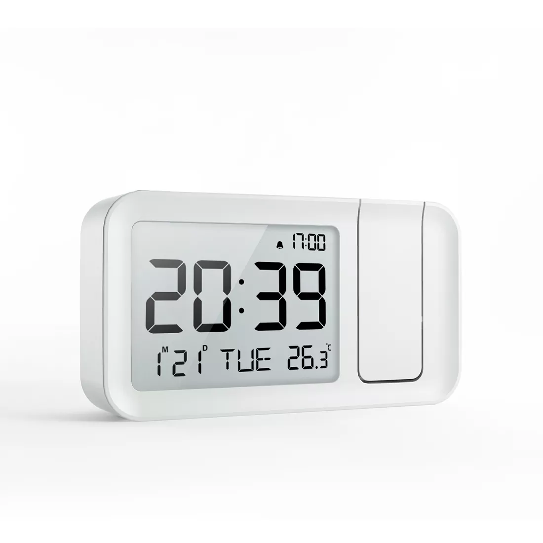 LCD الوقت أسبوع درجة الحرارة ساعة الإسقاط